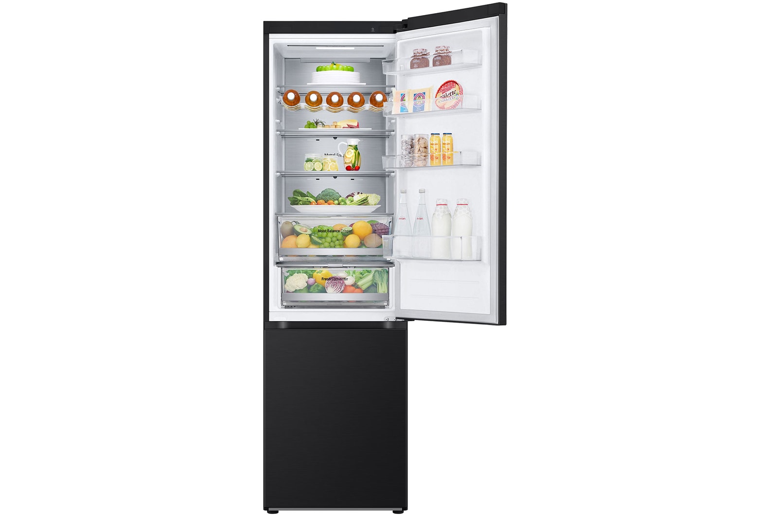 LG 387L ThinQ™ Kombinovaná chladnička, Černá/šedá, GBV5250CEP